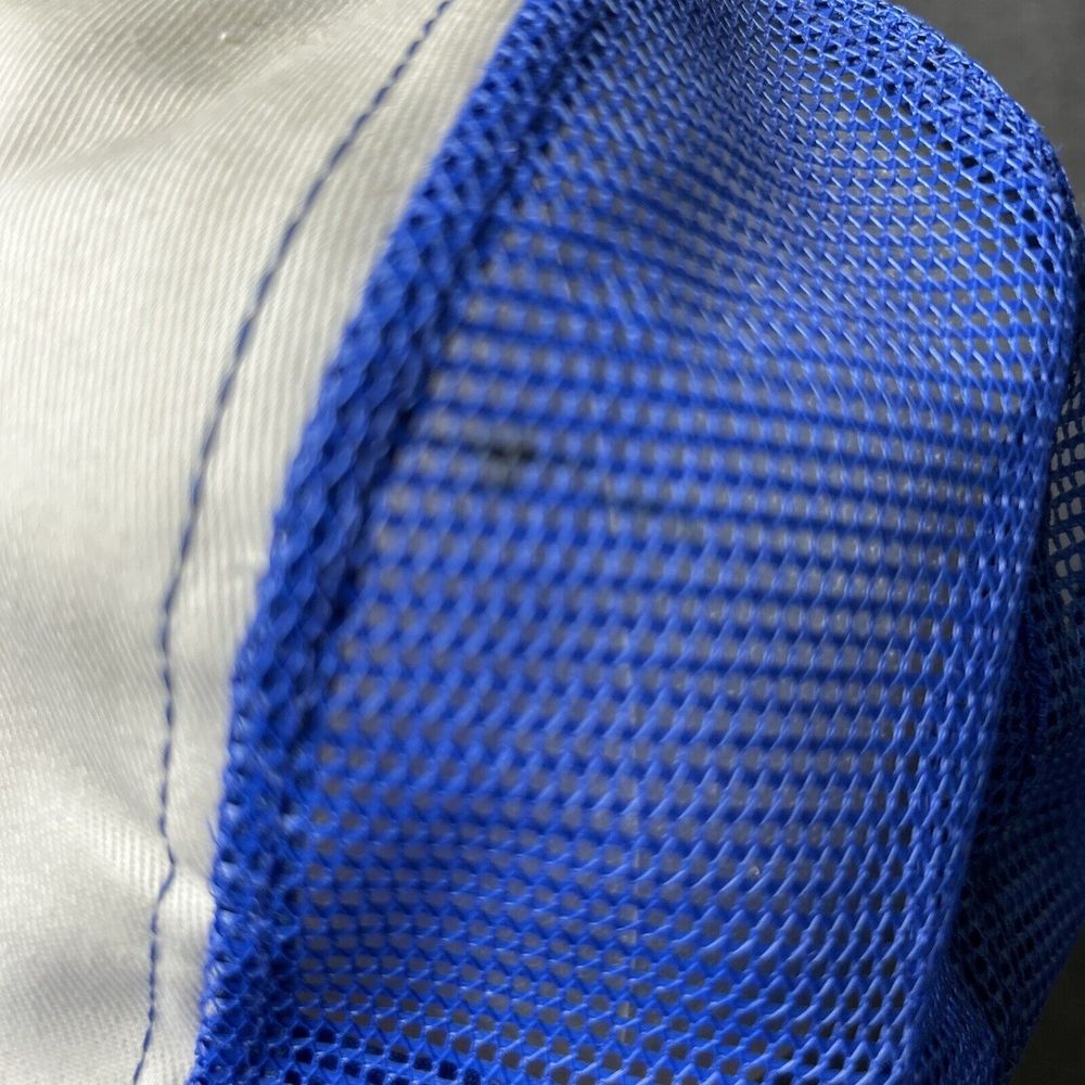 Vintage SnapBack Trucker Hat Sentry Hardware Cap Blue Made In USA - Picture 6 of 10